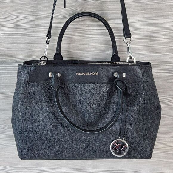 Michael Kors Gibson Large Satchel Bag w/ Crossbody Strap Purse Top Handle - Picture 1 of 16